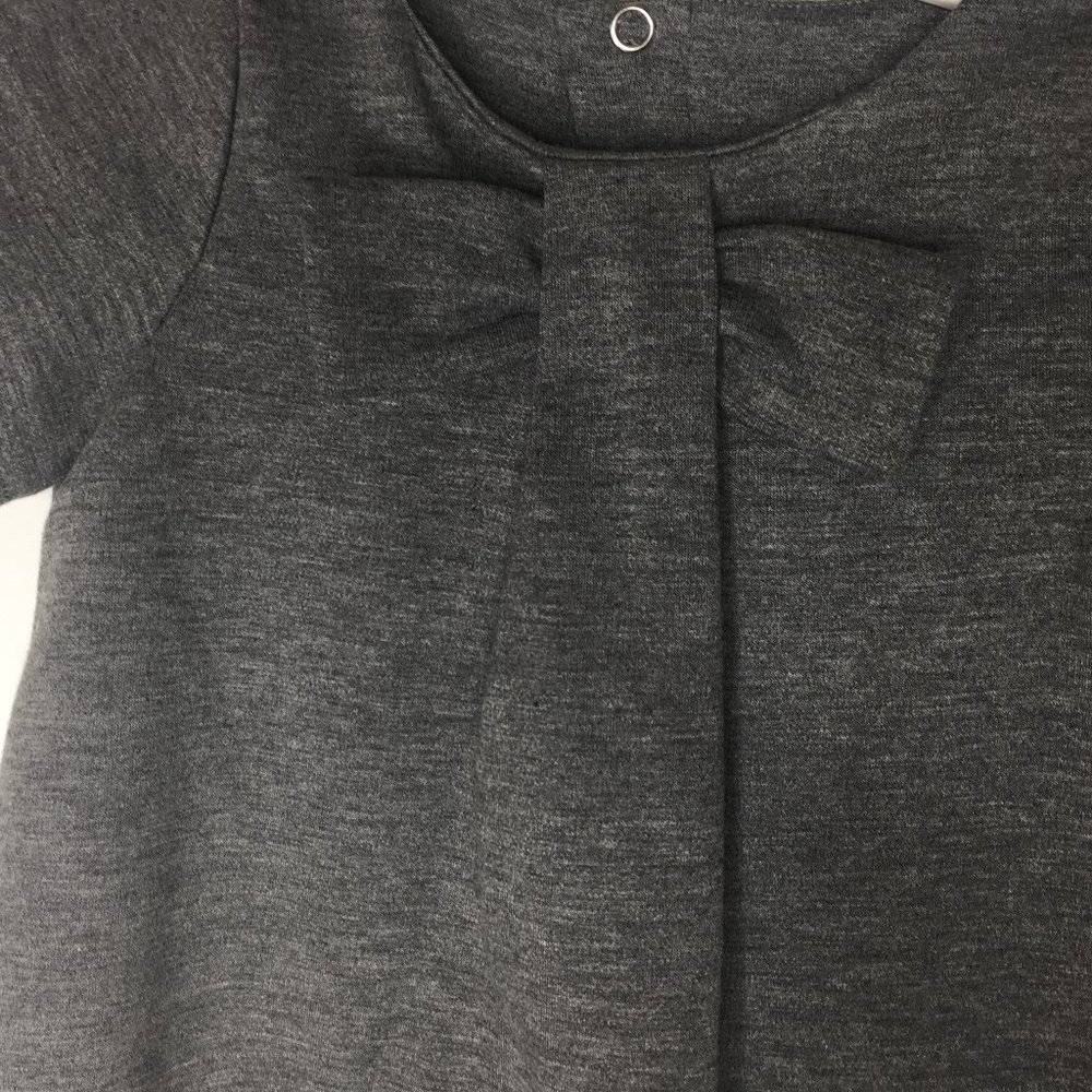 Jacadi Paris, 18mo. girl's grey a-line dress. - Picture 4 of 7
